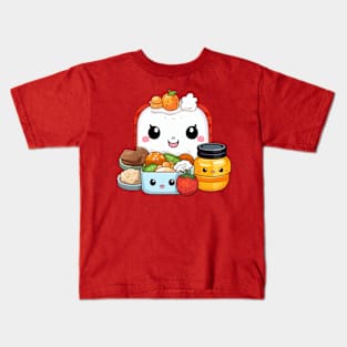 kawaii bento sushi T-Shirt cute  funny Kids T-Shirt
